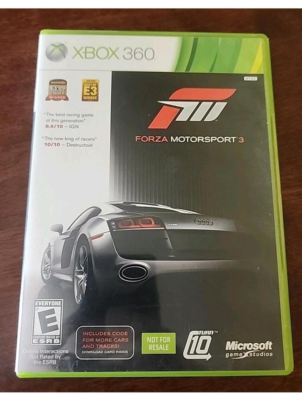 Forza Motorsport 3 (Xbox 360) CIB Complete with Manual / Game